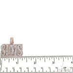 2 Tone SIMS Diamond Pendant 68634 - Image 5
