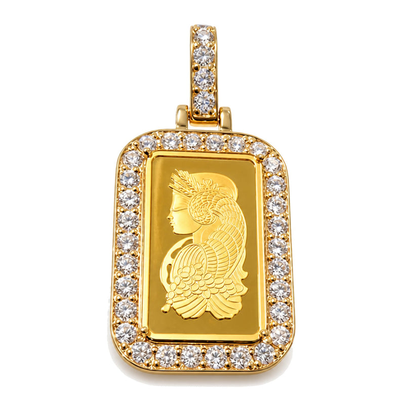 2.5g Pamp Suisse Bar Dog Tag Pendant