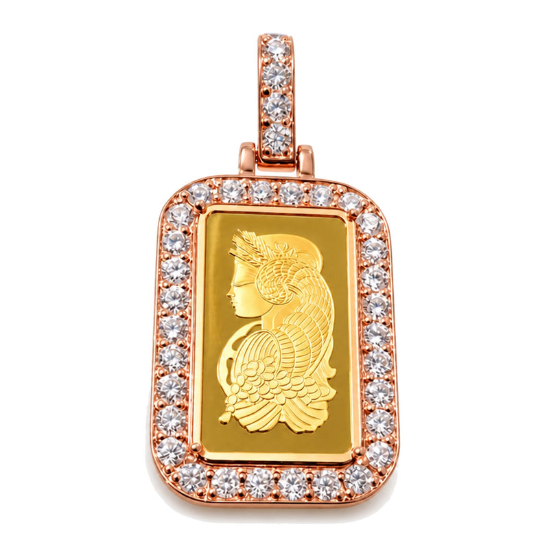 2.5g Pamp Suisse Bar Dog Tag Pendant, view 2