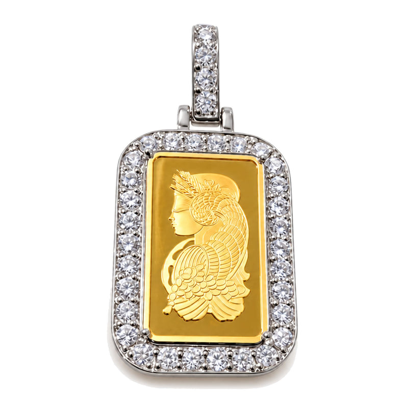 2.5g Pamp Suisse Bar Dog Tag Pendant, view 3