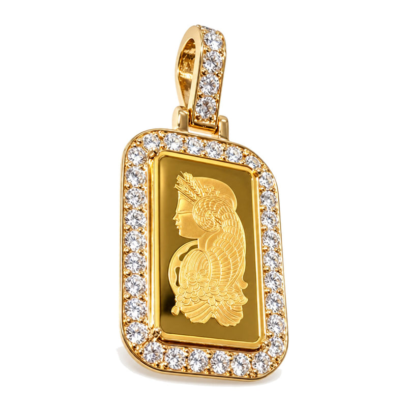 2.5g Pamp Suisse Bar Dog Tag Pendant, view 4