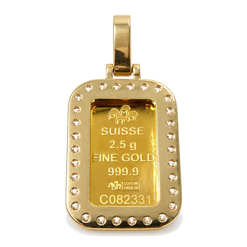 2.5g Pamp Suisse Bar Dog Tag Pendant, view 6