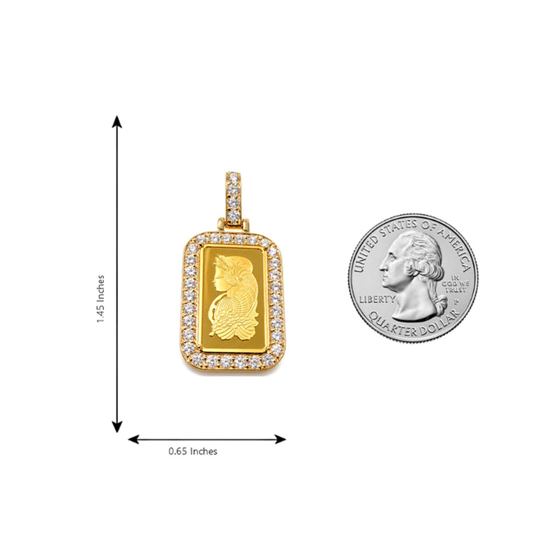 2.5g Pamp Suisse Bar Dog Tag Pendant, view 7