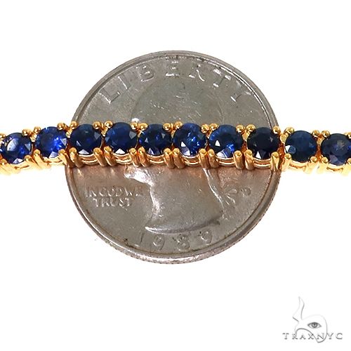 20 Pointer Blue Graduated Sapphire Tennis Chain 67479 - Image 5