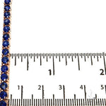 20 Pointer Blue Sapphire Tennis Chain 67610 - Image 5