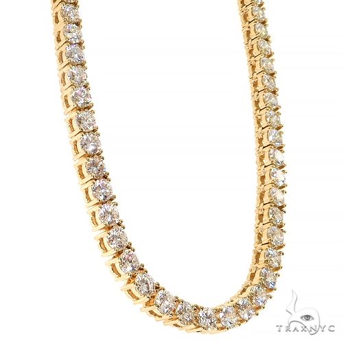 14K Gold tennis chain, 4.3 mm, photo 2 of 8