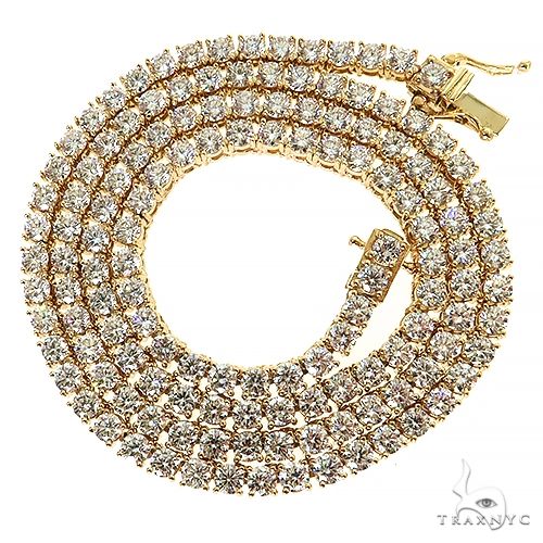 14K Gold tennis chain, 4.3 mm, photo 3 of 8