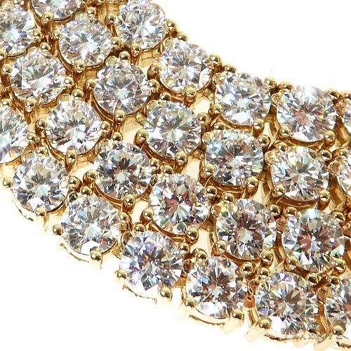 14K Gold tennis chain, 4.3 mm, photo 4 of 8