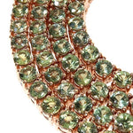 20 Pointer Green Sapphire Tennis Chain 67608 - Image 3