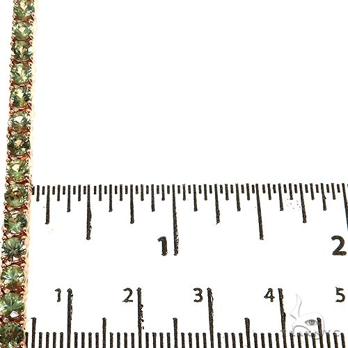 20 Pointer Green Sapphire Tennis Chain 67608 - Image 5