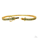 20 Pointer Green Sapphire Tennis Chain 70008 - Image 2