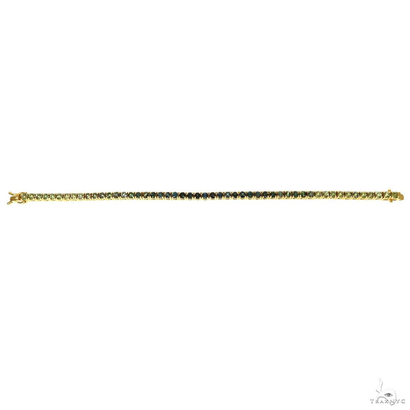 20 Pointer Green Sapphire Tennis Chain 70008 - Image 5