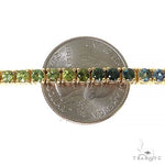15 Pointer Rainbow Sapphire Tennis Bracelet 67521 - Image 5