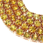 20 Pointer Yellow Sapphire Tennis Chain 67663 - Image 3