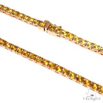 20 Pointer Yellow Sapphire Tennis Chain 67663 - Image 4