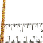 20 Pointer Yellow Sapphire Tennis Chain 67663 - Image 6