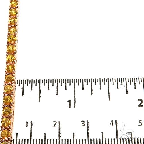 20 Pointer Yellow Sapphire Tennis Chain 67663 - Image 6