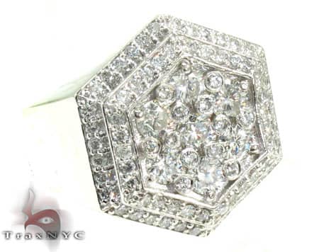 Mens Hexagon Ring 20120 - Image 1