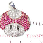 Custom Jewelry - Super Mushroom Diamond Pendant 20122 - Image 7