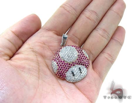 Custom Jewelry - Super Mushroom Diamond Pendant 20122 - Image 8