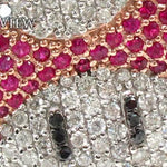 Custom Jewelry - Super Mushroom Diamond Pendant 20122 - Image 4