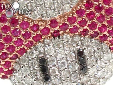 Custom Jewelry - Super Mushroom Diamond Pendant 20122 - Image 4