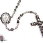 Black and White Diamond Rosary 20123 - Image 2