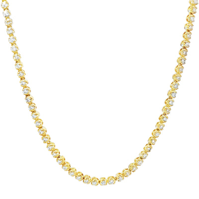 10K Gold Buttercup Tennis Necklace 20571