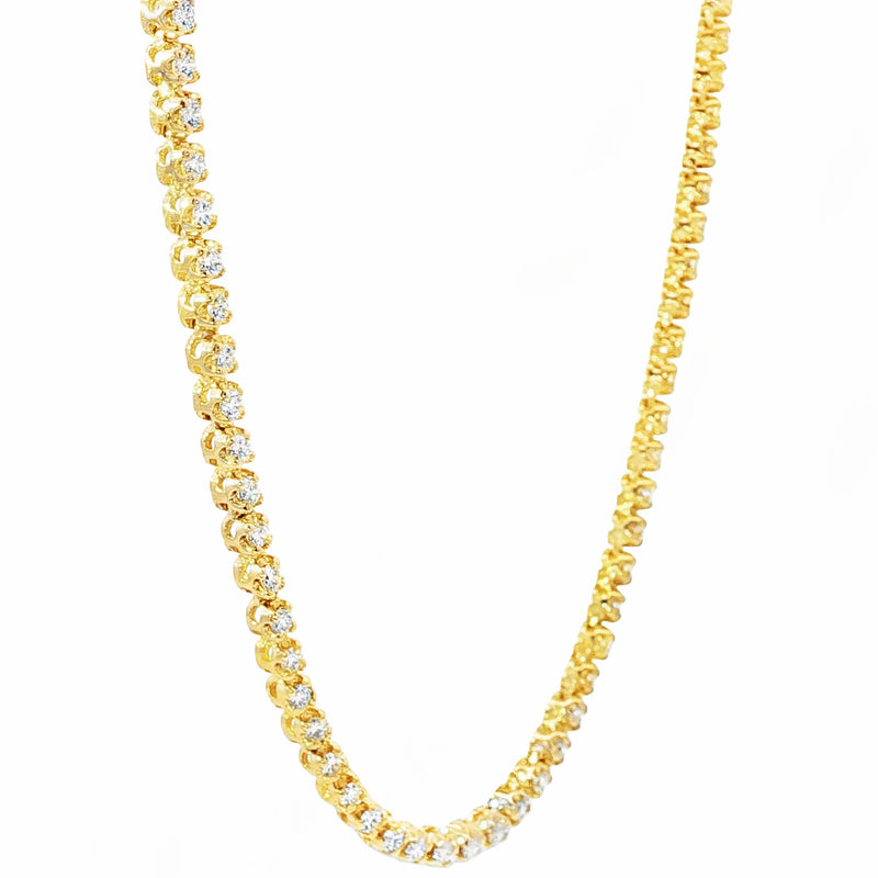 Gold Tennis Necklace 20571