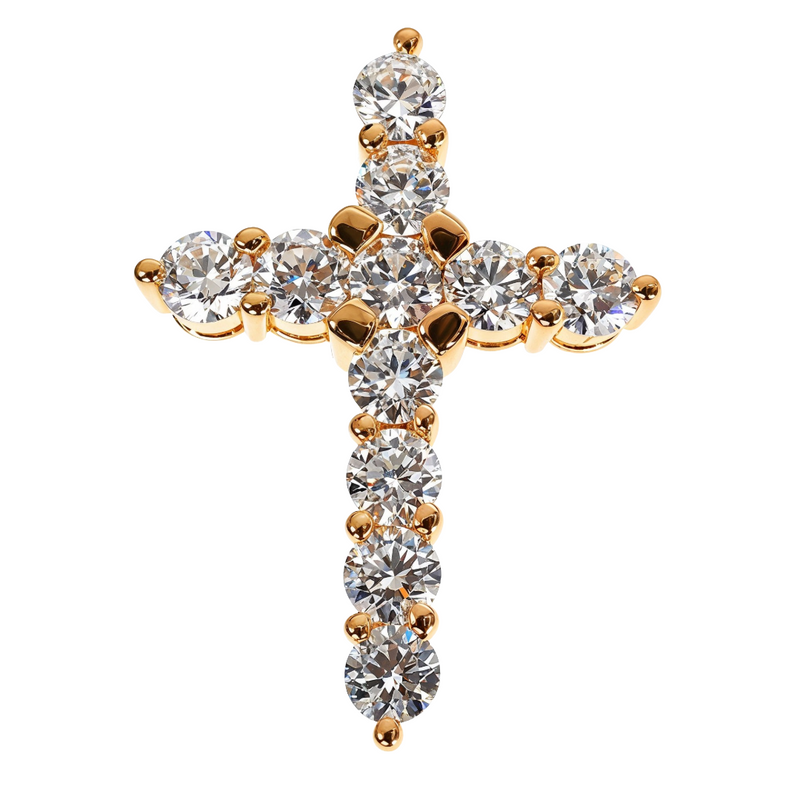 20 Pointer Lab Diamond Cross Pendant | TraxNYC