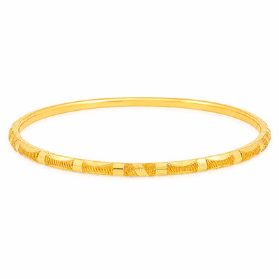 21K Gold Artisan Weave Bangle 71474