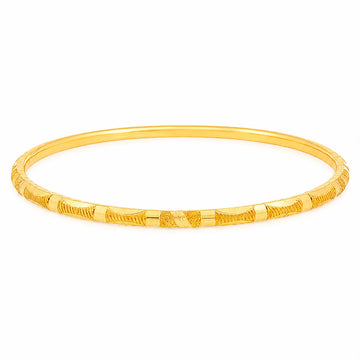 21K Gold Artisan Weave Bangle