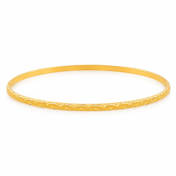 21K Gold Infinity Wave Bangle