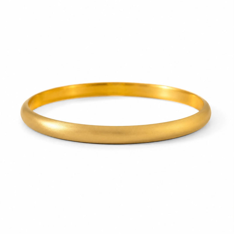 21K Gold Matte Bangle 71465