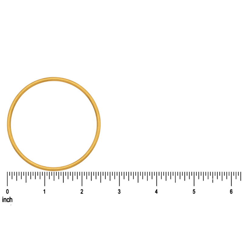 21K Gold Matte Bangle 71465