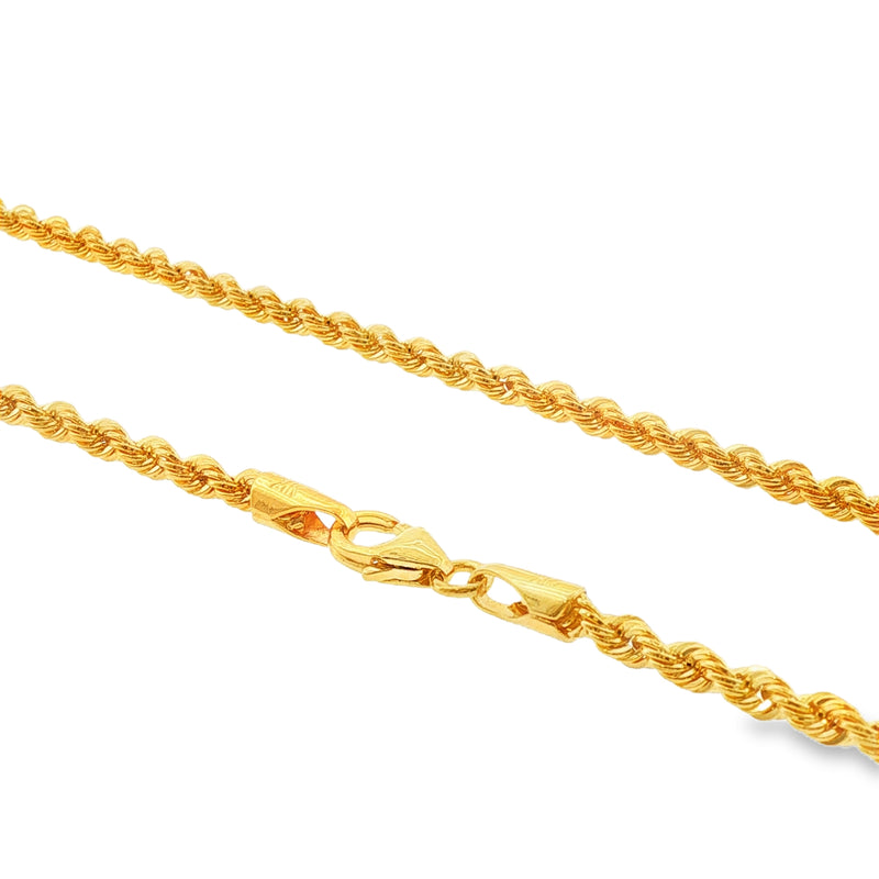 21K Gold Rope Chain 3.2mm 71476