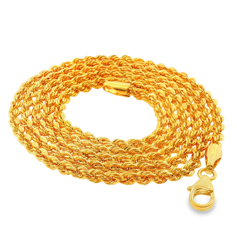 21K Gold Rope Chain 3.2mm 71476