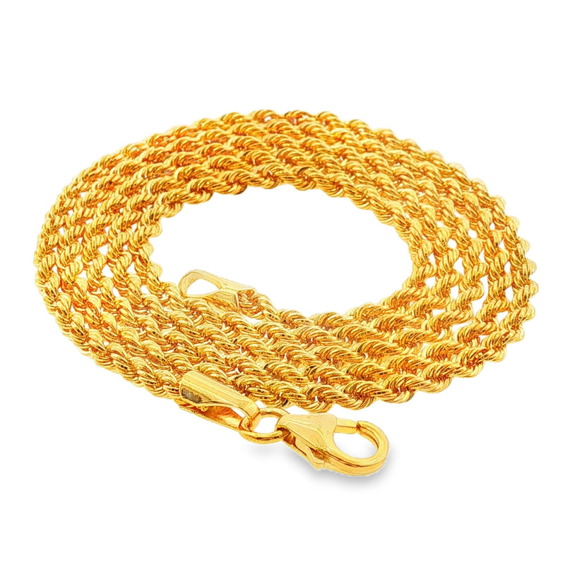 21K Gold Rope Chain 2mm 71475