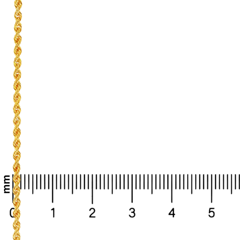 21K Gold Rope Chain 2mm 71475