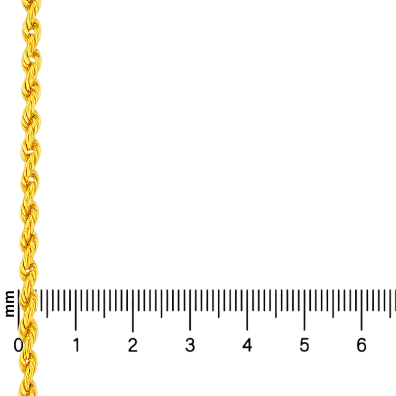 21K Gold Rope Chain 3.2mm 71476