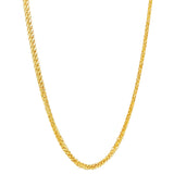 21K Solid Gold Square Wheat Chain 1.5mm 71477
