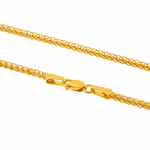 21K Gold Square Wheat Chain 2mm 71478