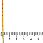 21K Gold Square Wheat Chain 2mm 71478