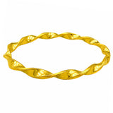 21K Gold Twisted Bangle 71464