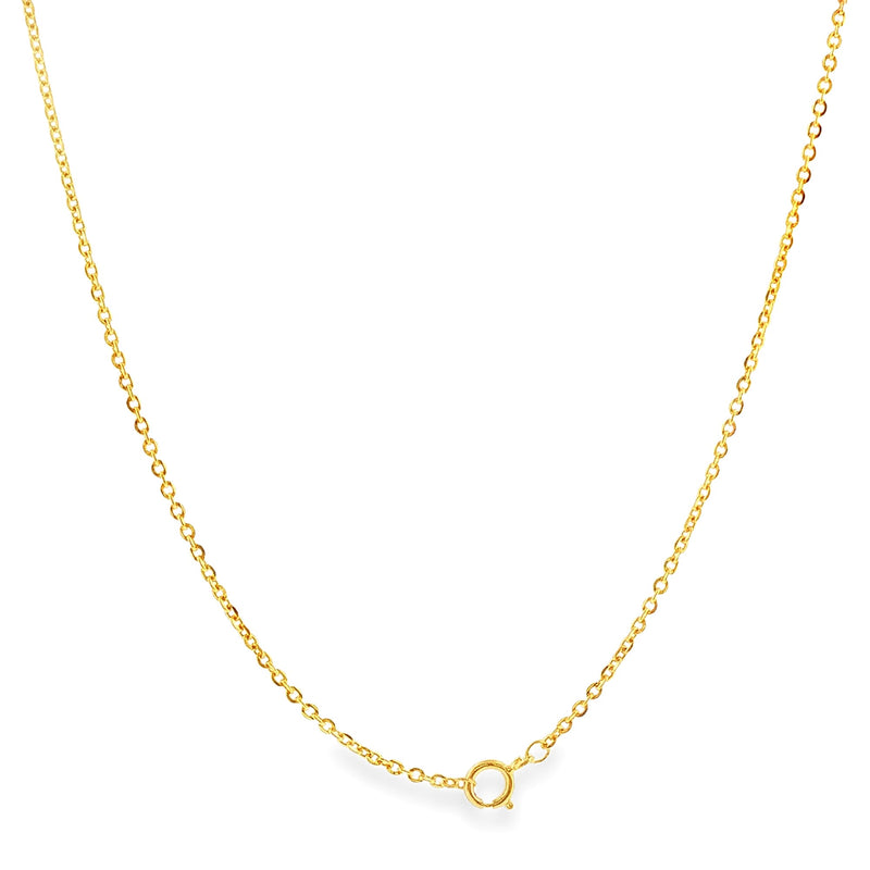 21K Gold Cable Chain 71868 spring ring clasp