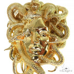 22K Gold Medusa Pendant 68015 - Image 3