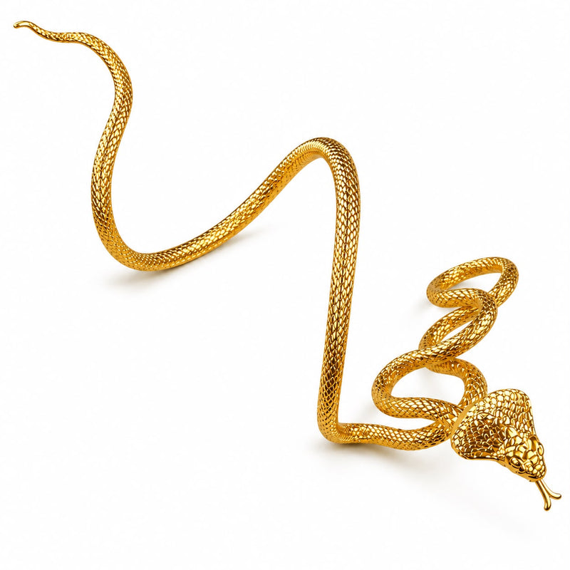 24K Gold 4 Finger Cobra Ring, view 7