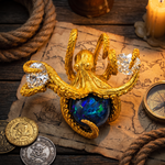 24K Octopus Opal Diamond Pendant 71778