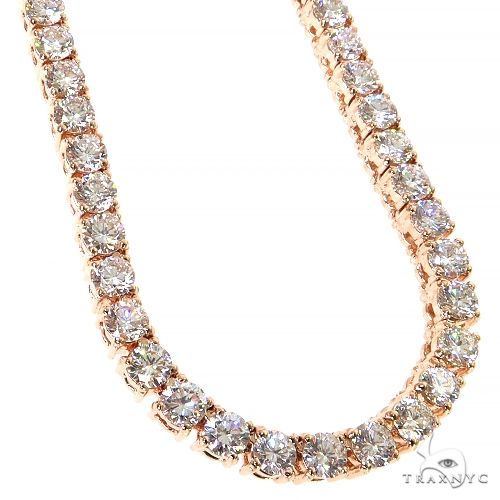 25 Pointer Diamond Tennis Necklace (Lab) 68574 | TraxNYC