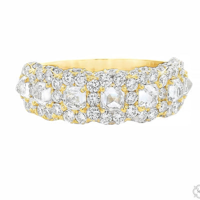 25 Pointer Upside Down Asscher Diamond Band 70833 - Image 1